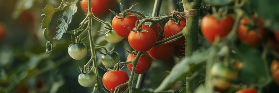 Un plant de tomates