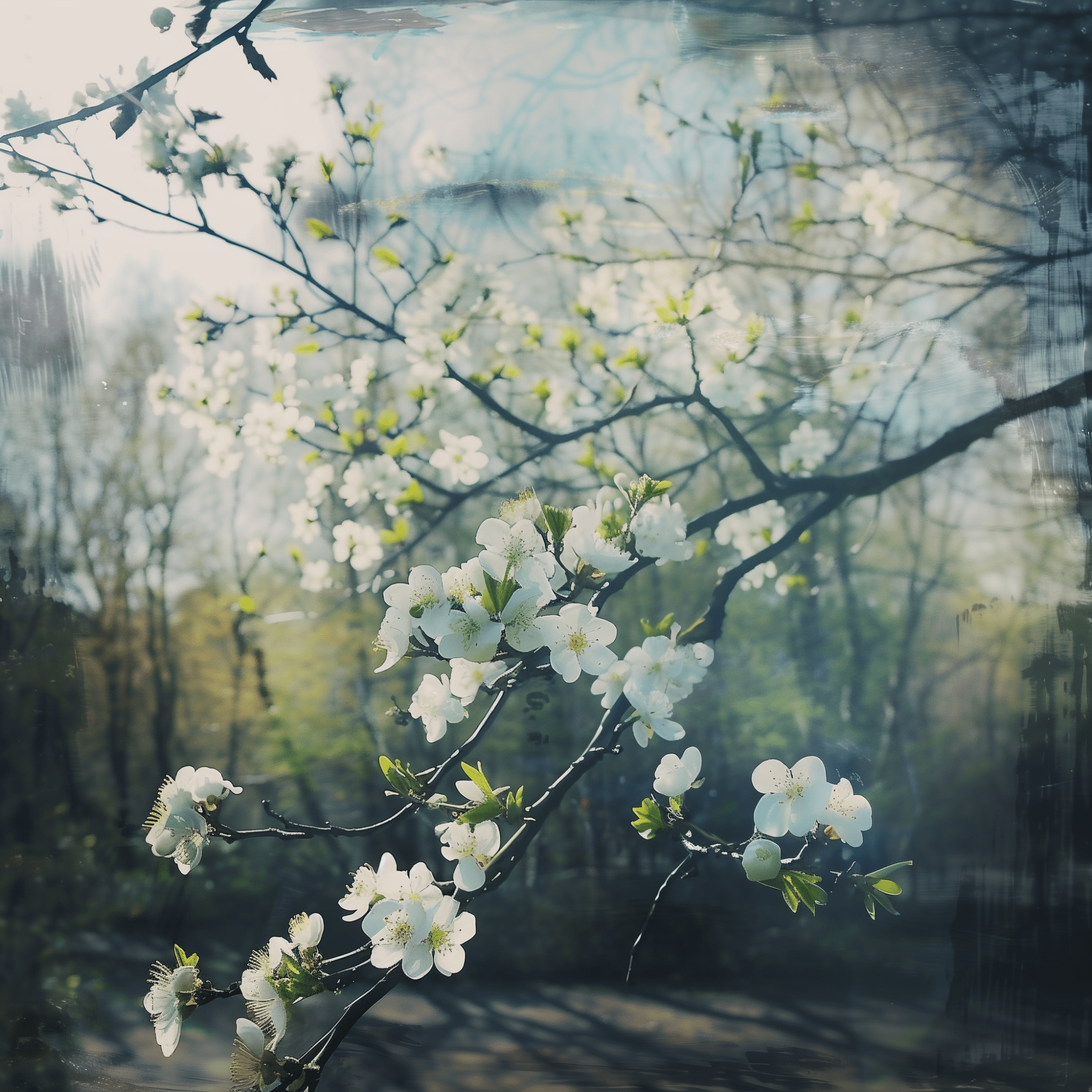 Fleurs blanches de pritnemps